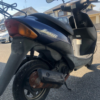 ⭐︎原付き バイク スズキ 50cc レッツ2 ブルー シャッターキー 現状車 エンジン実働 お安く売ります！