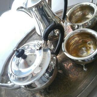 英国アンティーク YEOMAN 純銀P ティーセット