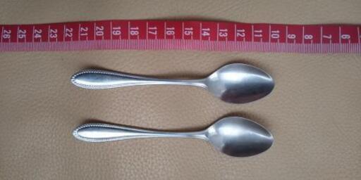 18 10 ステンレス スプーン 2個 Minotti 光善寺の食器の中古あげます