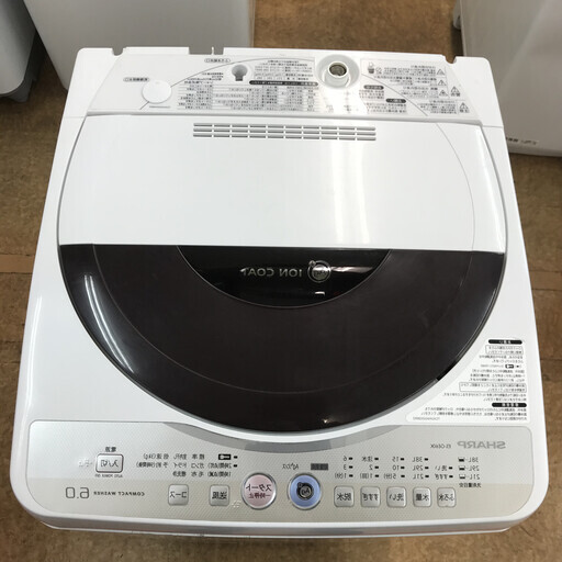 シャープ 洗濯機 ES-GE60K-T 6.0kg★X1060506