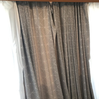 ワンルーム等用のカーテン(遮光とレース2種類)