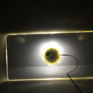 【ネット決済】LEDアクリルプレート(ホワイト&レッド)