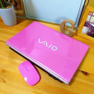 とても可愛い光沢パステルピンクのvaio 薄型軽量 14inchで持ち運びも便利 最新windows10ノートpc 大容量250g 高性能c もんち 処分pc 高宮のノートパソコンの中古あげます 譲ります ジモティーで不用品の処分