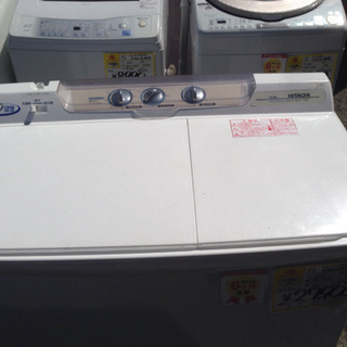 生活家電 美品！ HITACHI 2層式洗濯機 8kg洗 PS-80S 2016年