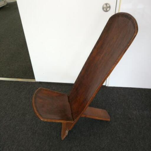 アフリカ産　セネガル　木製チェア　椅子　折りたたみ