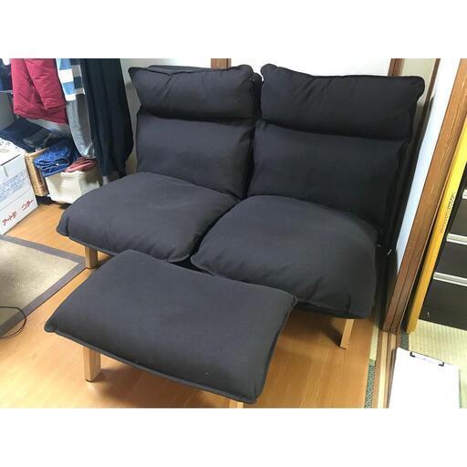 A73281 無印良品 ハイバックリクライニングソファ 2シーター 