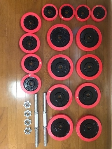 ダンベル 30kg×2セット ラバーにやや傷みあり 【公式通販】
