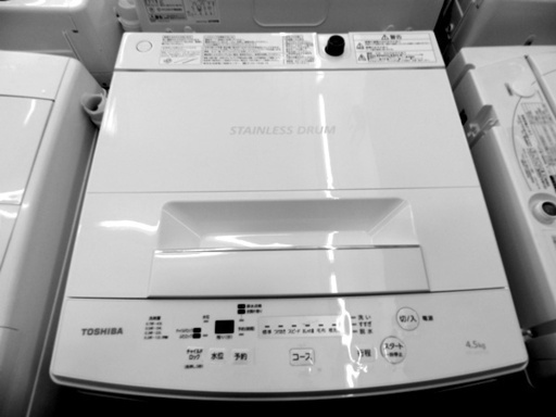 ☆美品☆2018 東芝 洗濯機 4.5ｋｇ　ｚ⑬