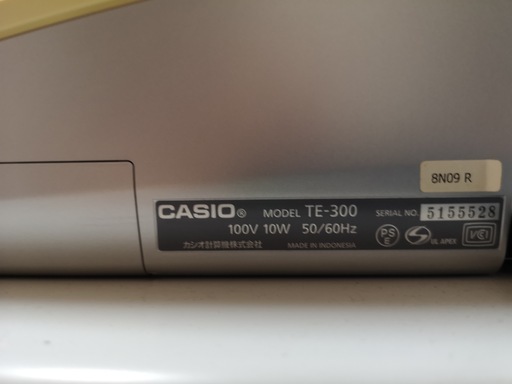 レジスター　CASIO　TE-300です！！