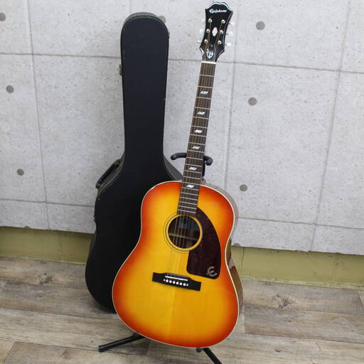 R179)【美品】エピフォン Epiphone insp.by TEXAN テキサン エレキ アコースティックギター FT-79VC エレアコ ハードケース付き
