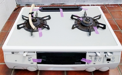 大阪ガス　ガステーブル　都市ガス　110-H354型　ガラストップ仕様