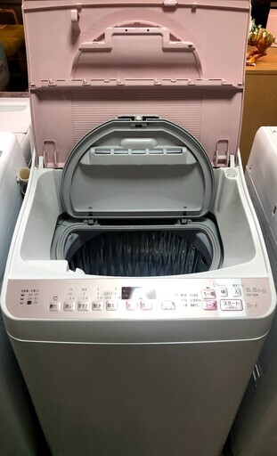 【送料無料・設置無料サービス有り】洗濯機 2016年製 SHARP ES-TX5A-P 中古