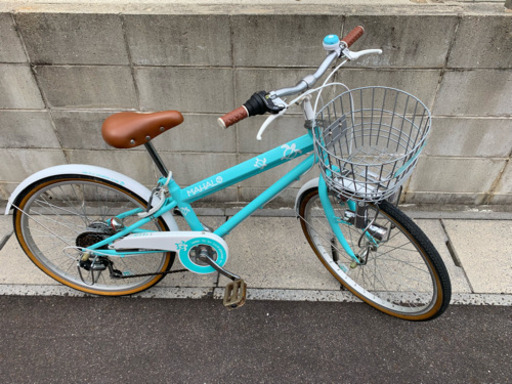 ［かなり綺麗］ 22インチ  6段変速  自転車  LEDライト サークル鍵付き。