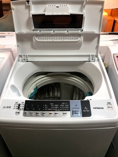 【送料無料・設置無料】洗濯機 2016年製 HITACHI NW-7WY 中古