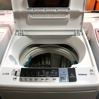 【送料無料・設置無料】洗濯機 2016年製 HITACHI NW-7WY 中古 
