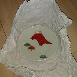 赤富士の皿