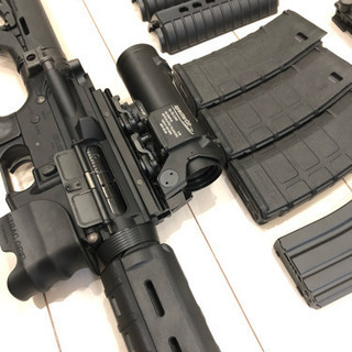 激安》東京マルイ次世代M4A1高価エルカン他改造パーツ多数