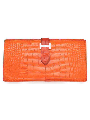 エルメス（HERMES）ベアン長財布・クロコ【ブランドコレクト表参道店】
