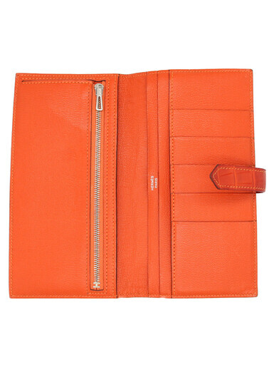 エルメス（HERMES）ベアン長財布・クロコ【ブランドコレクト表参道店 