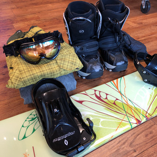 メンズ スノーボード セット (板 ウェア ブーツなど) ボード シューズ ケース 手袋 ゴーグル スノボ burton バートン