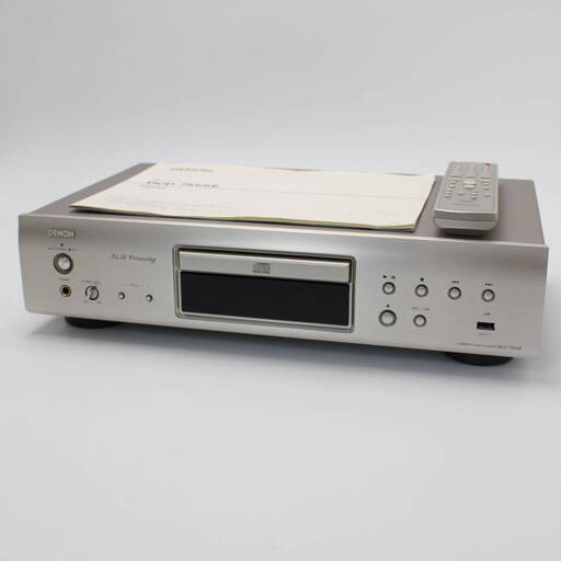 580) DENON/デノン 【CDプレーヤー/デッキ】 DCD-755SE プレミアムシルバー 2010年製 動作品 リモコン付き オーディオ 音響機器