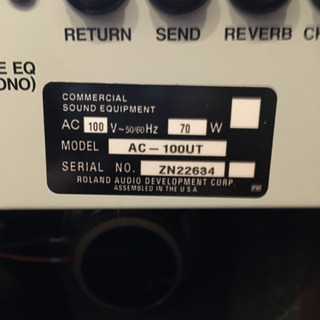 最終値下】 ACOUSTIC CHORUS ギターアンプ