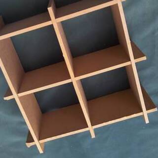 格子の箱　組立て式　バラすとペタンコになります。展示棚に使えます。