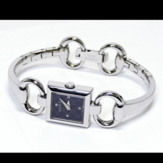 GUCCI/グッチ時計 120 トルナヴォーニ 4Pダイヤ YA120507 GGアイコン柄/ブラックダイアル