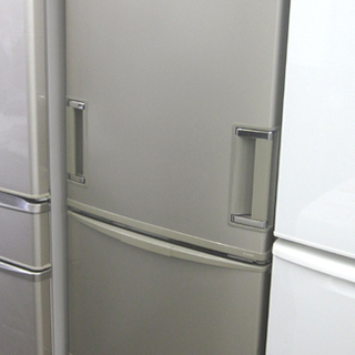 札幌 345L 2010年製 シャープ 両開き 3ドア冷蔵庫 SJ-WA35R 300Lクラス