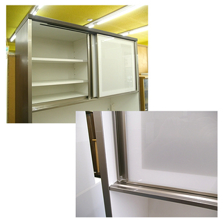 札幌【ダークブラウンのキッチンボード】幅120.5cm レンジボード 家電ボード 食器棚 キッチン 台所 アルミナ120KB ニトリ NITORI 本郷通店