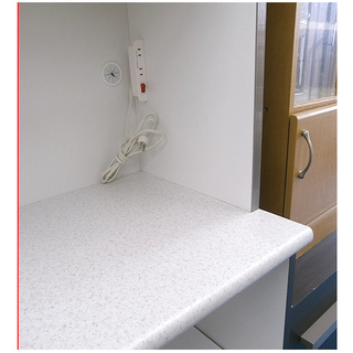 札幌【ダークブラウンのキッチンボード】幅120.5cm レンジボード 家電ボード 食器棚 キッチン 台所 アルミナ120KB ニトリ NITORI 本郷通店