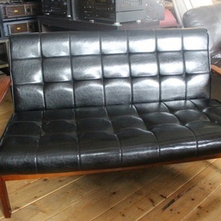 自社配送有り！ スウィートデコレーション レザーソファ ウッド