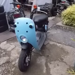 [購入済み]走行の少ない！スズキ　チョイノリ（水色）セル付き　実働中古車◆彦根市～ 購入済み]走行の少ない！スズキ チョイノリ（水色）セル付き 実働中古