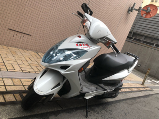 激安 即乗り キムコ レーシング 125 人気のホワイト カスタム シグナス pcx マジェスティ アドレス