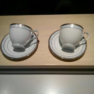 ペアコーヒーカップ Noritake食器保管品