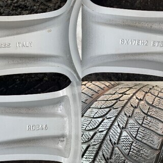 ＢＭＷ　Ｘ１に使用していた　ＢＢＳ　ＲＤ　１７インチ　スタッドレス