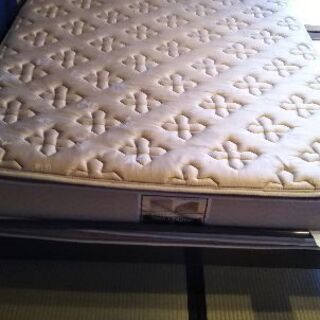 ジャーナルスタンダードファニチャー　ダブルベッド　アイアン　インダストリアル　天然木　男前