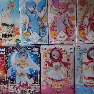 Re:ゼロから始める異世界生活フィギュアぬいぐるみセット レム ラム