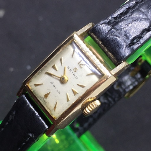 Seiko セイコー 14金貼 ソーラー 手巻き腕時計 レディース 1958年9月 製造アンティーク骨董品 Sips Tokyo 西大島のアクセサリー 腕時計 の中古 古着あげます 譲ります ジモティーで不用品の処分