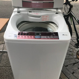 2607 日立 洗濯機 ビートウォッシュ7kg BW-7TV 2014年製