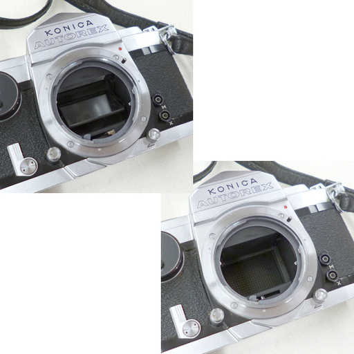 KONICA AUTOREX 自動露光式 35mm フル/ハーフ切替 フィルムカメラ 一眼レフ レンズ(HEXANON 52mm F1.8) ケース キャップ フィルター ストラップ付属 ☆ PayPay(ペイペイ)決済可能 ☆ 札幌市 清田区 平岡 KONICA AUTOREX 自動露光式 35mm フル/ハーフ切替 フィルムカメラ 一眼