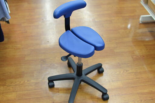 ayur chair(アーユルチェア)の姿勢サポート椅子（ブルー）