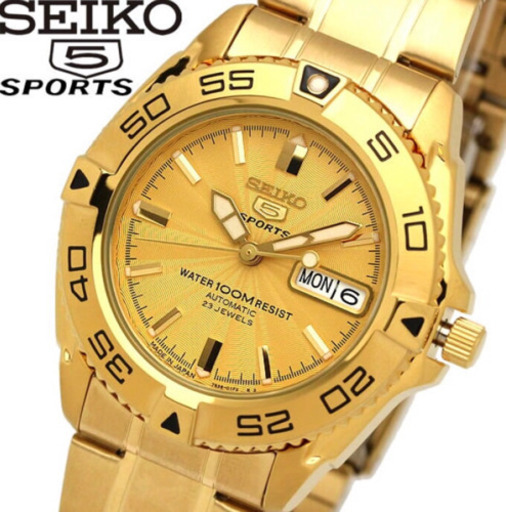 ✨新品 腕時計 SEIKO 5sports ゴールド✨