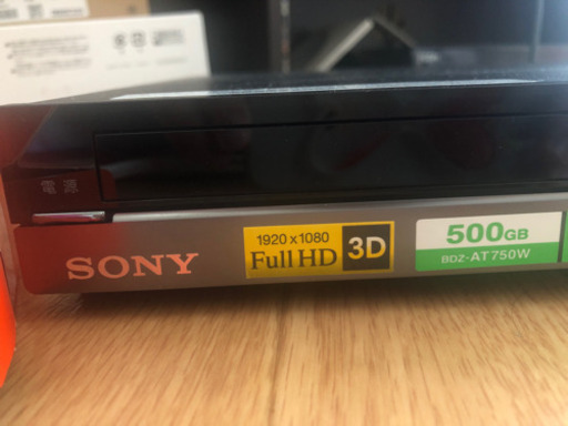 SONY 500GB 2チューナー ブルーレイレコーダー BDZ-AT750W
