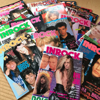 洋楽雑誌 INROCK（80年代後半）全23冊、値下げしました