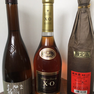 日本酒、ブランデーセットで未開封