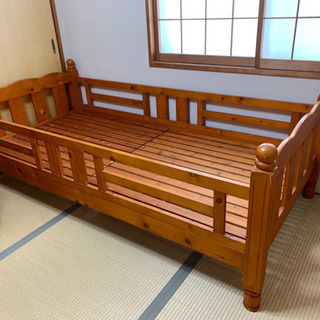 木製ベッド シングル