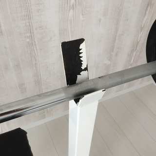 受付終了 ベンチプレスセット 85.5キロセット セーフティー付き 写真のもので全てになります