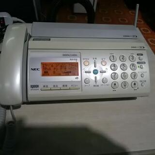 NEC 普通紙ファックス電話機 SP-DA240W 子機付