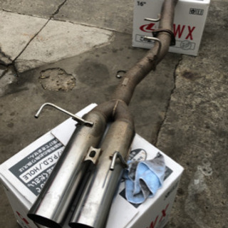 er34 4ドア ターボ用デュアルマフラー